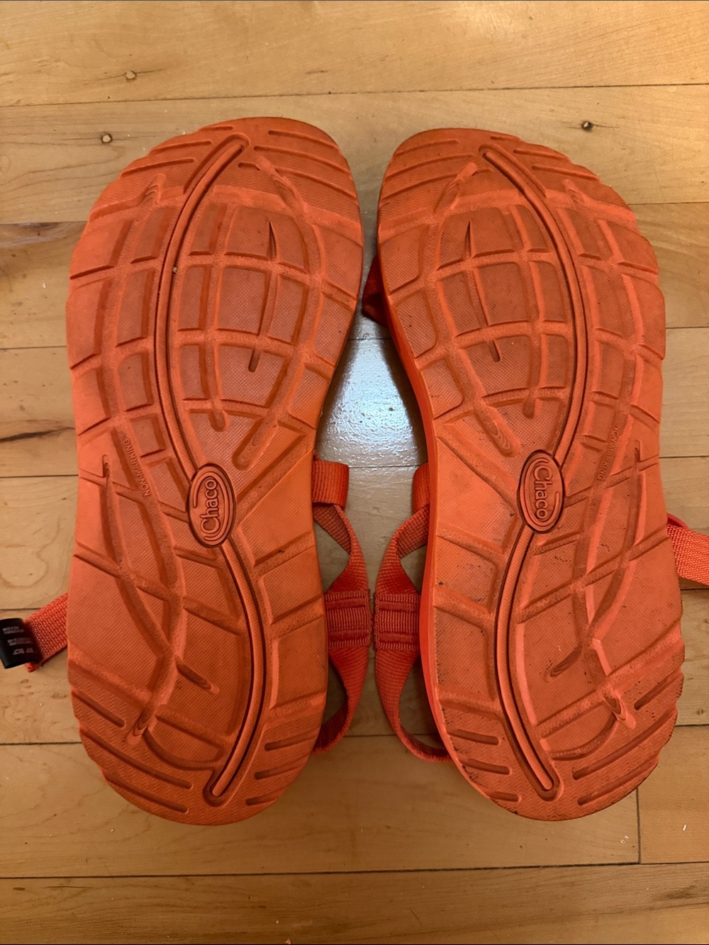 Chaco Z Cloud Sandals Women’s Size 10 Solid Orange - Picture 5 of 5